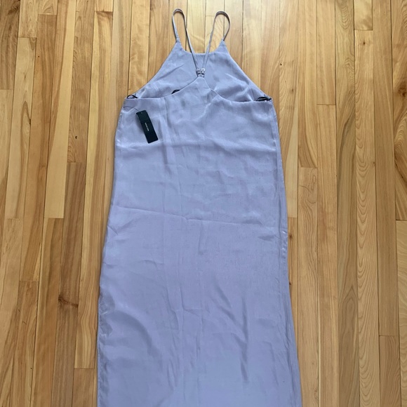 Savona Lavender Satin Midi Dress - Picture 7 of 8